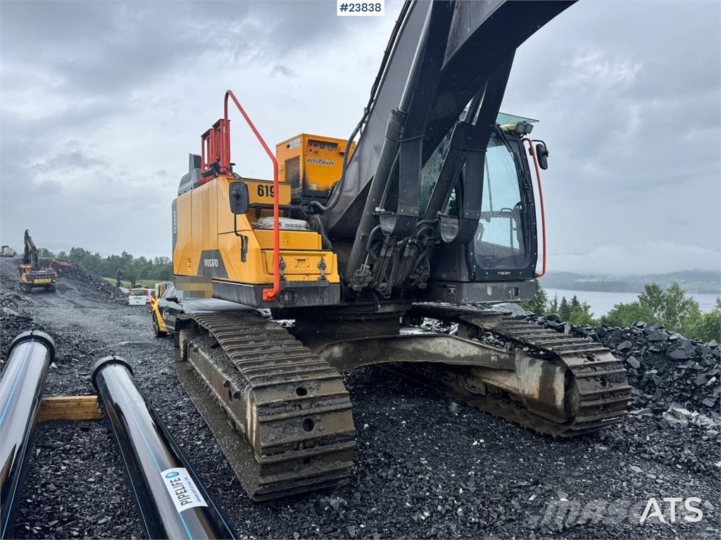 Volvo EC250EL Excavator with Drill Rig, GPS, Rototilt an Escavadoras de rastos