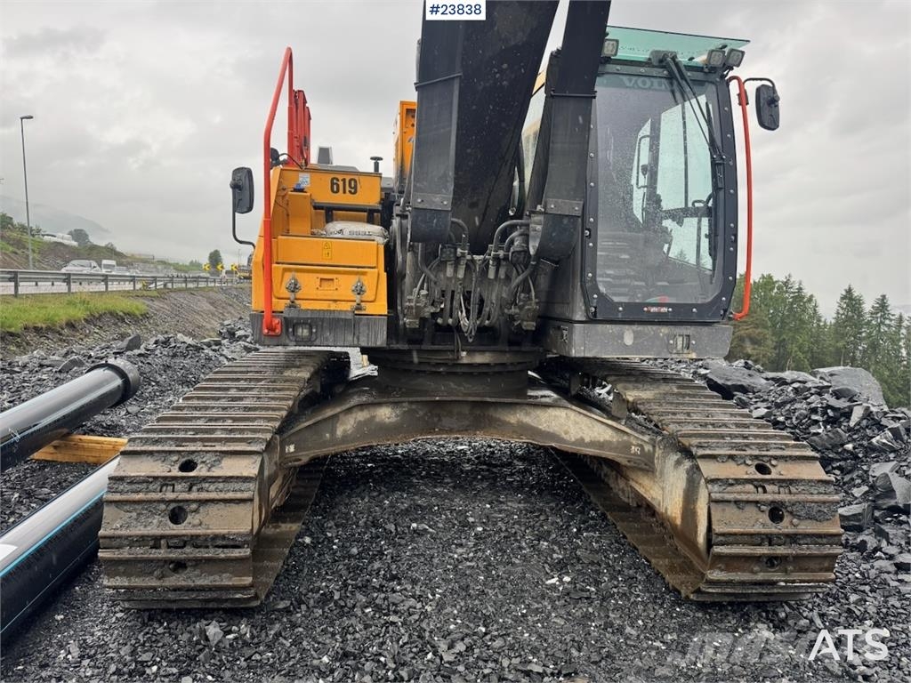 Volvo EC250EL Excavator with Drill Rig, GPS, Rototilt an Escavadoras de rastos