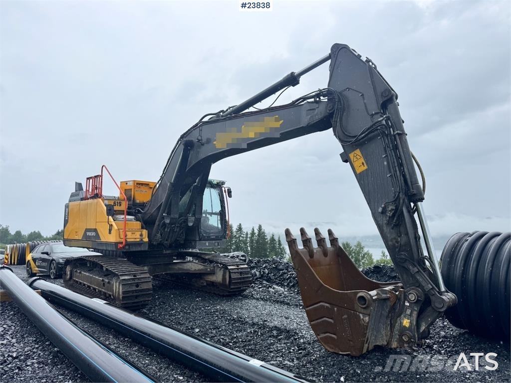 Volvo EC250EL Excavator with Drill Rig, GPS, Rototilt an Escavadoras de rastos