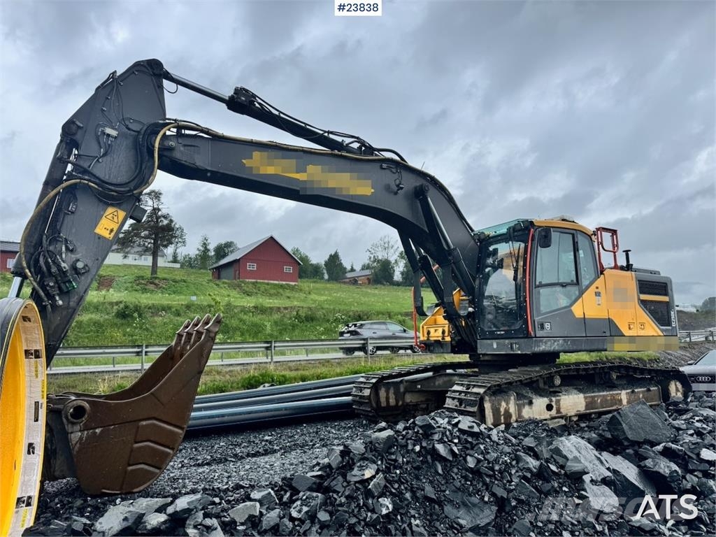 Volvo EC250EL Excavator with Drill Rig, GPS, Rototilt an Escavadoras de rastos