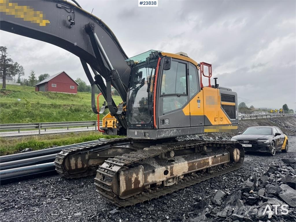 Volvo EC250EL Excavator with Drill Rig, GPS, Rototilt an Escavadoras de rastos
