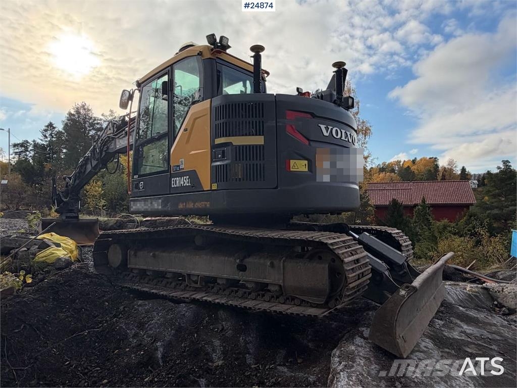 Volvo ECR145EL Crawler Excavator – 3 Buckets, Tiltrotato Crawler excavators