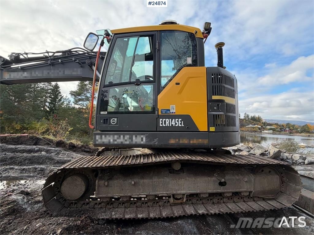 Volvo ECR145EL Crawler Excavator – 3 Buckets, Tiltrotato Crawler excavators