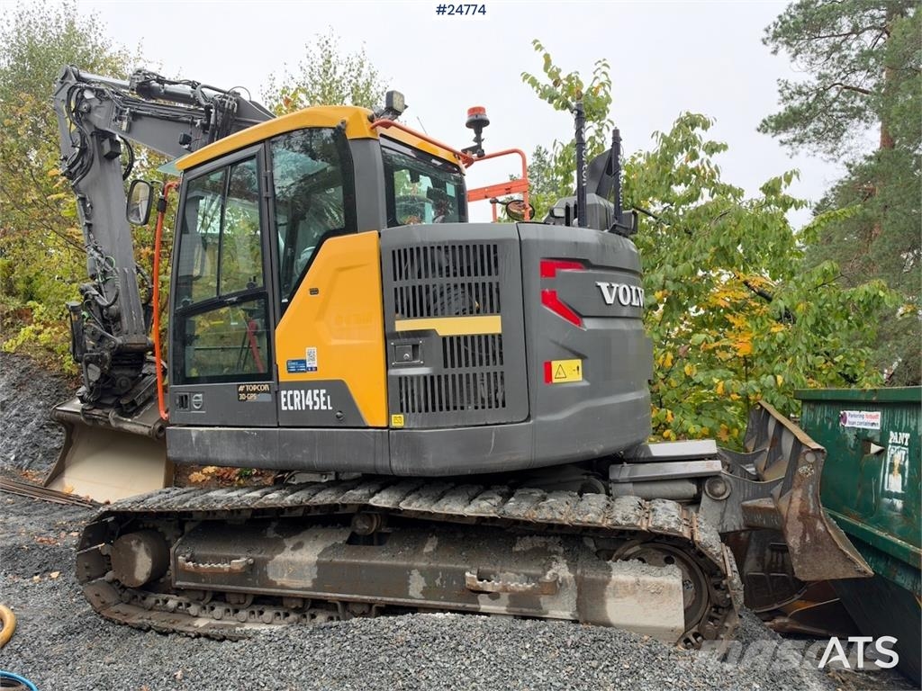 Volvo ECR145EL Excavator with GPS, Rototilt, OilQuick, H Kāpurķēžu ekskavatori