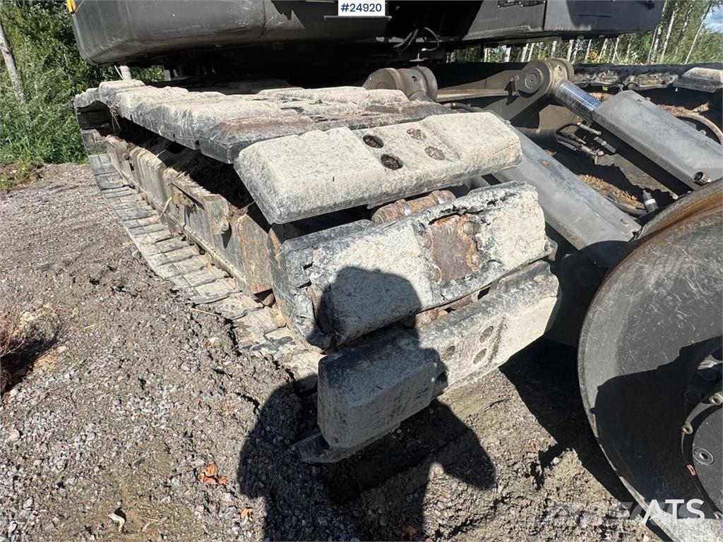 Volvo ECR145EL Tracked excavator with rail wheels – 4,30 Beltegraver