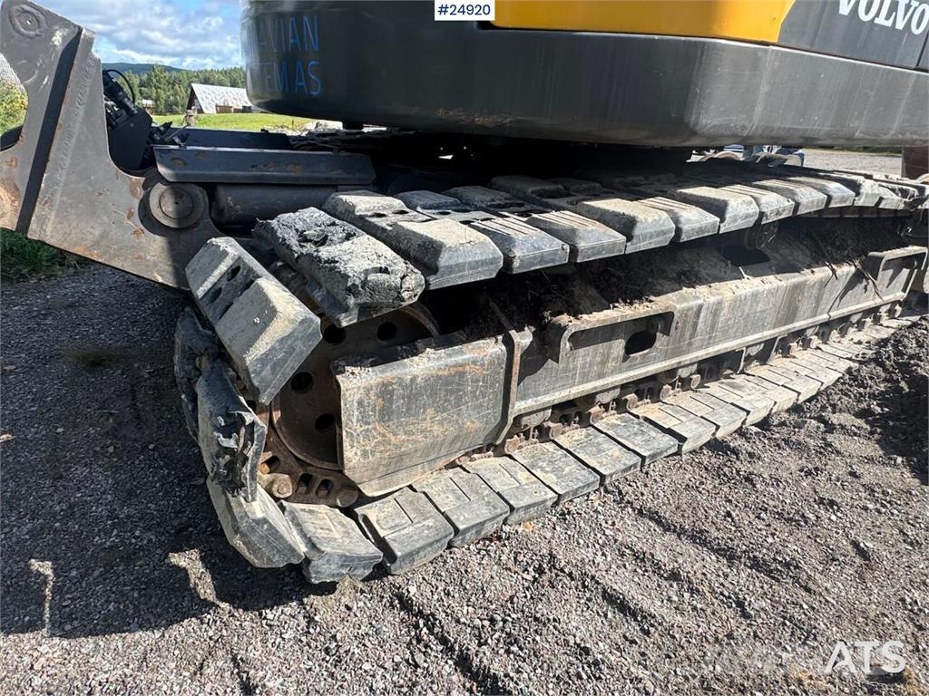 Volvo ECR145EL Tracked excavator with rail wheels – 4,30 Beltegraver