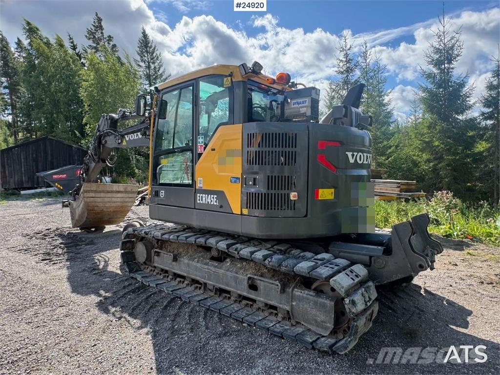 Volvo ECR145EL Tracked excavator with rail wheels – 4,30 Beltegraver