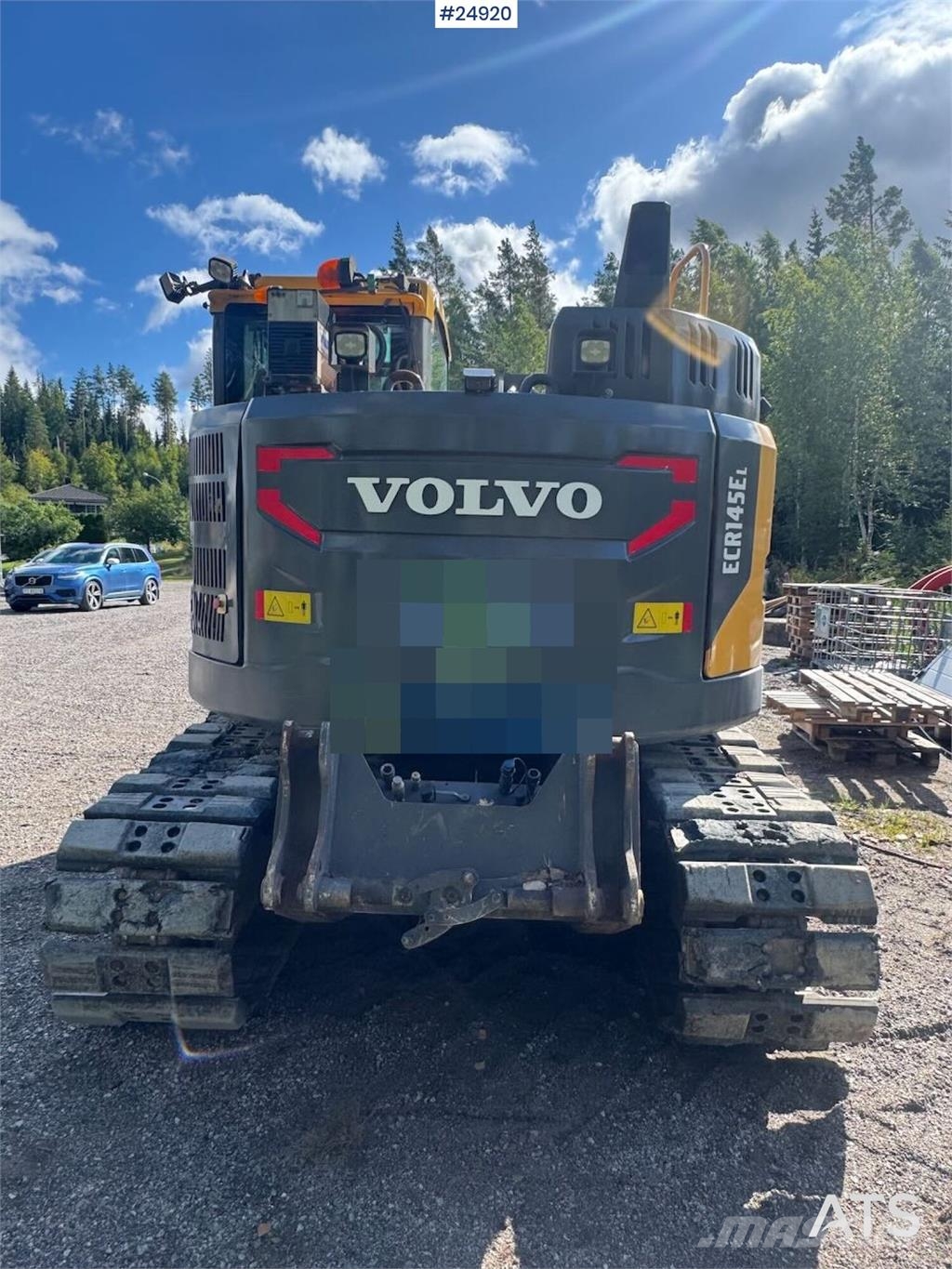 Volvo ECR145EL Tracked excavator with rail wheels – 4,30 Beltegraver