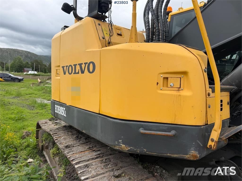 Volvo ECR305CL excavator w/ GPS, sanding bucket and roto حفارات زحافة