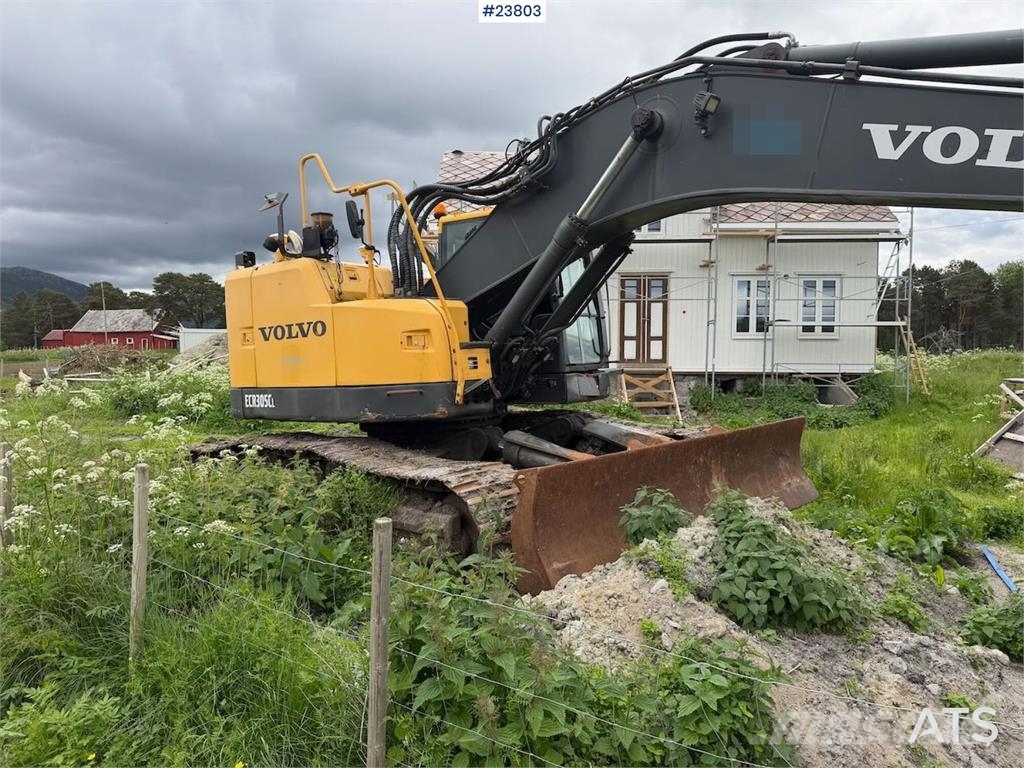 Volvo ECR305CL excavator w/ GPS, sanding bucket and roto حفارات زحافة