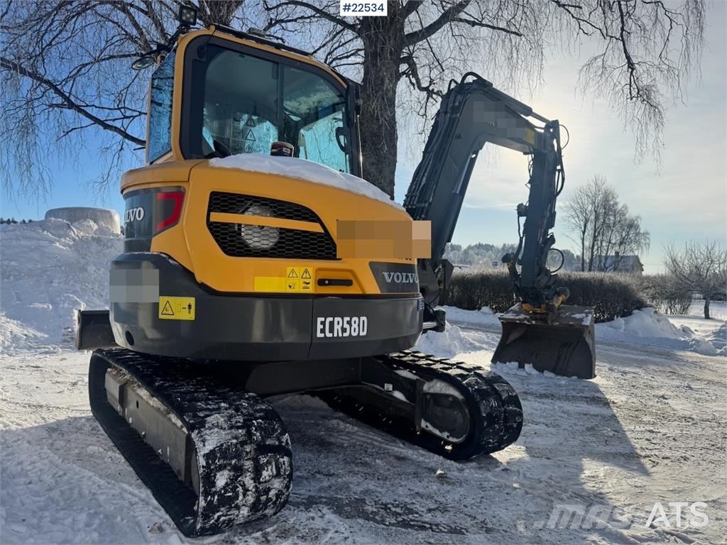 Volvo ECR58D Crawler Excavator – Rototilt – 2 Buckets – Mini ekskavatörler, 7 tona dek