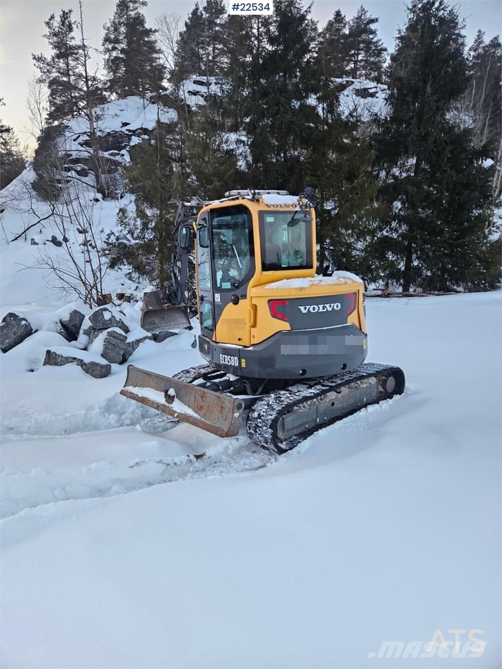 Volvo ECR58D Crawler Excavator – Rototilt – 2 Buckets – Mini ekskavatörler, 7 tona dek