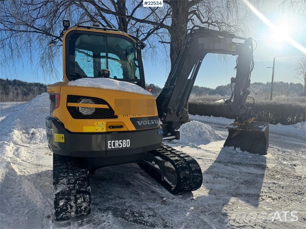 Volvo ECR58D Crawler Excavator – Rototilt – 2 Buckets – Mini ekskavatörler, 7 tona dek