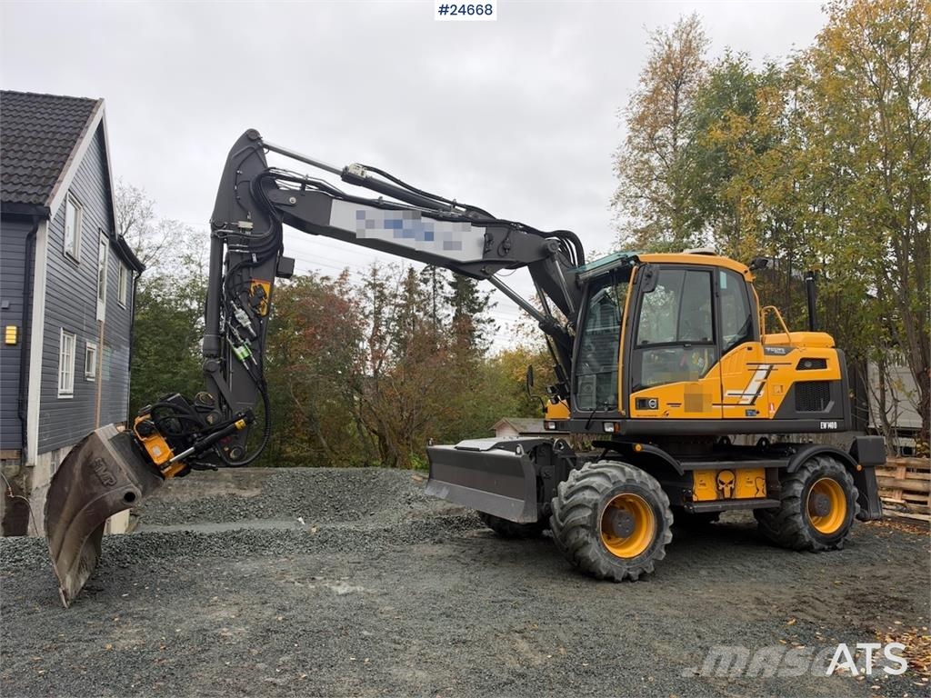 Volvo EW140D Wheeled Excavator with Rototilt, GPS and Gr Hjulgravere