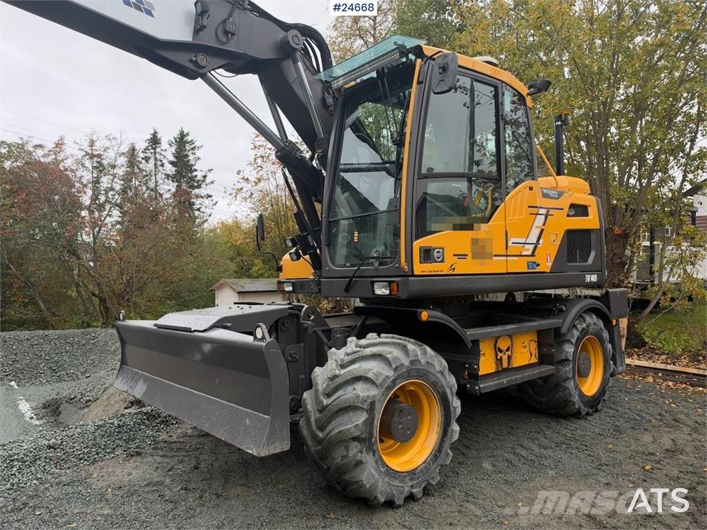Volvo EW140D Wheeled Excavator with Rototilt, GPS and Gr Hjulgravere