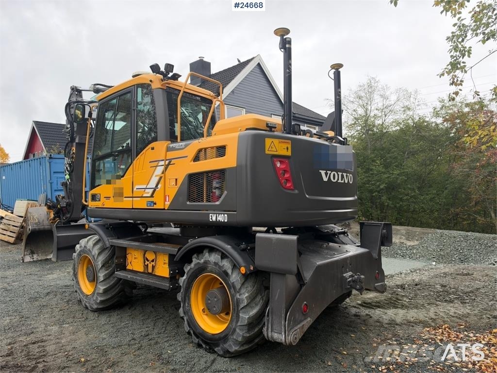 Volvo EW140D Wheeled Excavator with Rototilt, GPS and Gr Hjulgravere