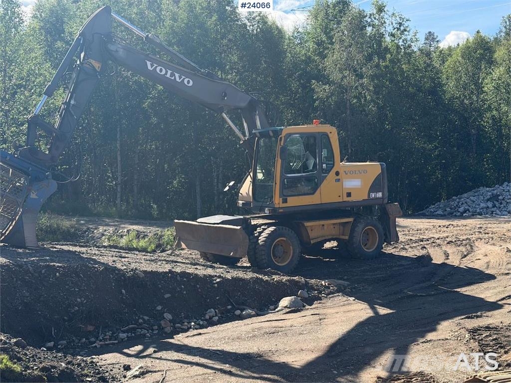 Volvo EW160B w/ rototilt and two buckets. WATCH VIDEO Wielgraafmachines