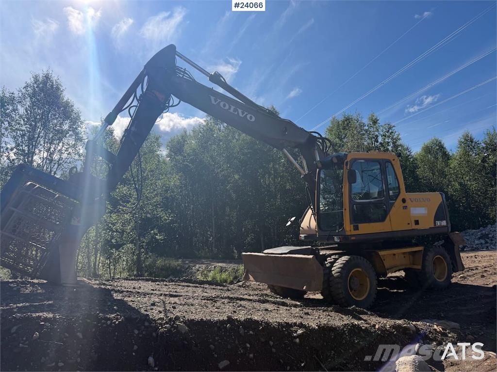 Volvo EW160B w/ rototilt and two buckets. WATCH VIDEO Wielgraafmachines