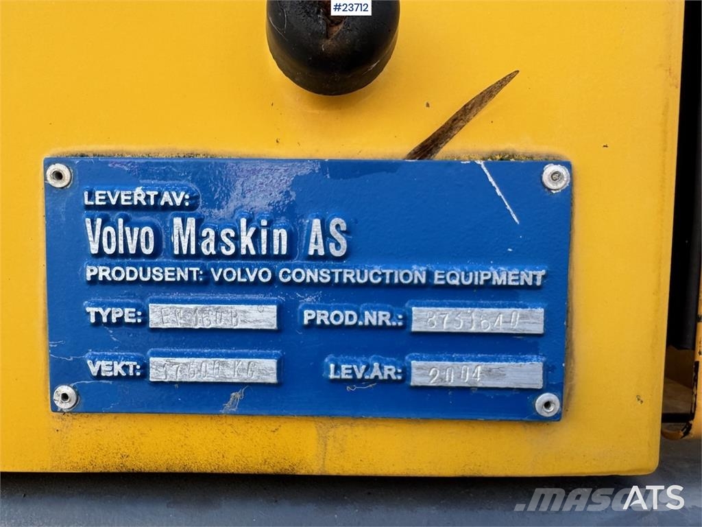 Volvo EW160B Wheeled Excavator with Rototilt and 2 Bucke Hjulgravere