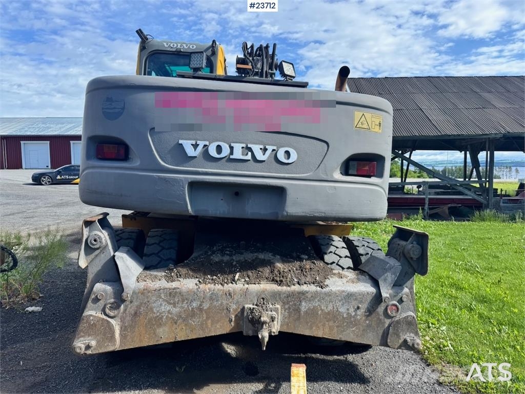 Volvo EW160B Wheeled Excavator with Rototilt and 2 Bucke Hjulgravere
