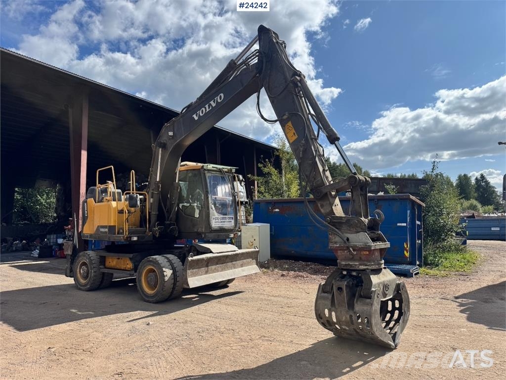 Volvo EW160E Wheeled Excavator w/ Elevating Cab and Grap Hjulgravere
