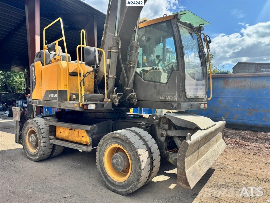 Volvo EW160E Wheeled Excavator w/ Elevating Cab and Grap Hjulgravere