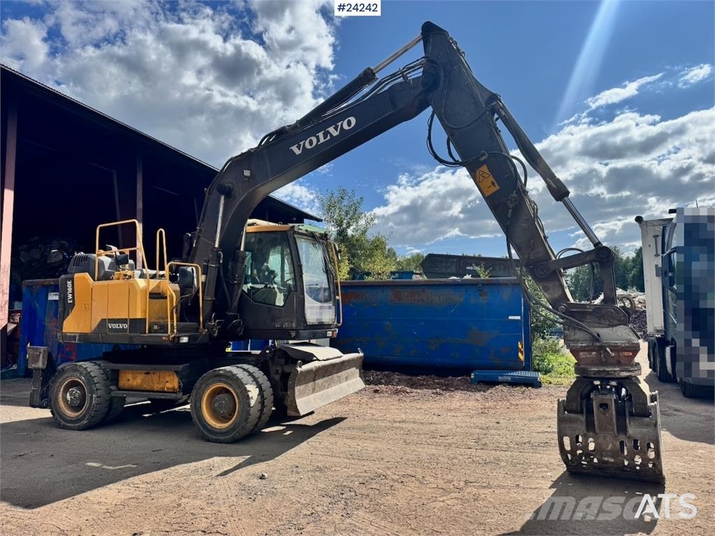 Volvo EW160E Wheeled Excavator w/ Elevating Cab and Grap Hjulgravere