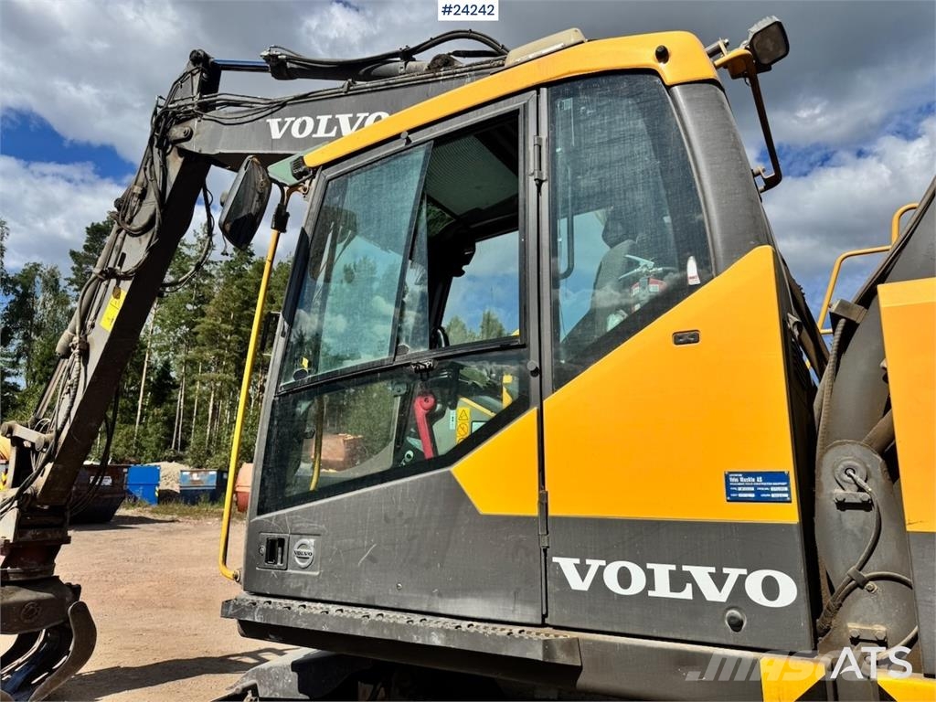Volvo EW160E Wheeled Excavator w/ Elevating Cab and Grap Hjulgravere