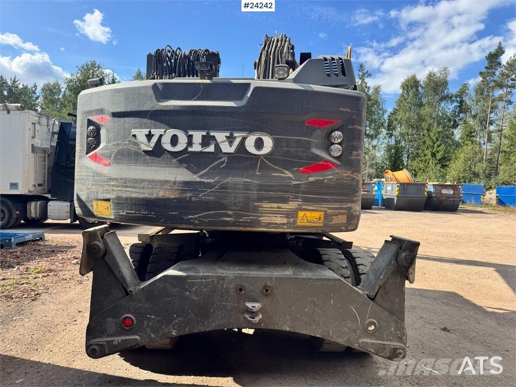 Volvo EW160E Wheeled Excavator w/ Elevating Cab and Grap Hjulgravere