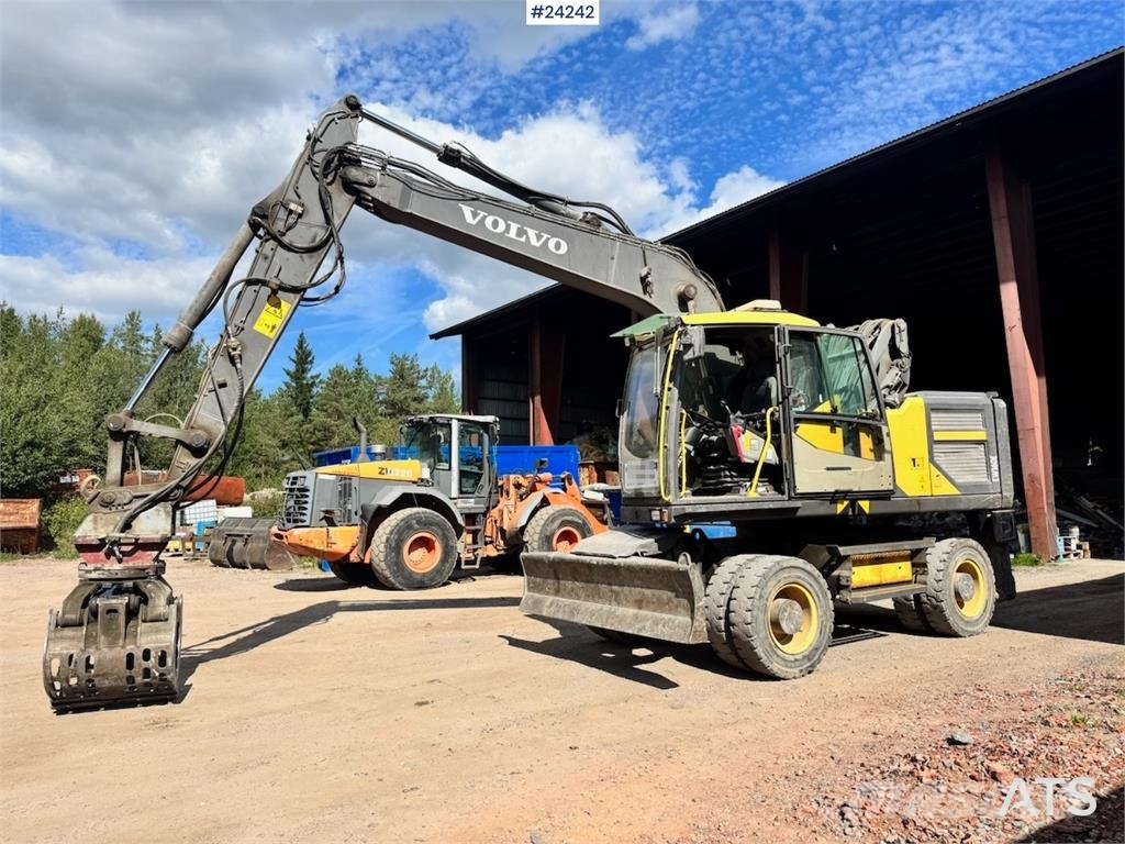 Volvo EW160E Wheeled Excavator w/ Elevating Cab and Grap Hjulgravere