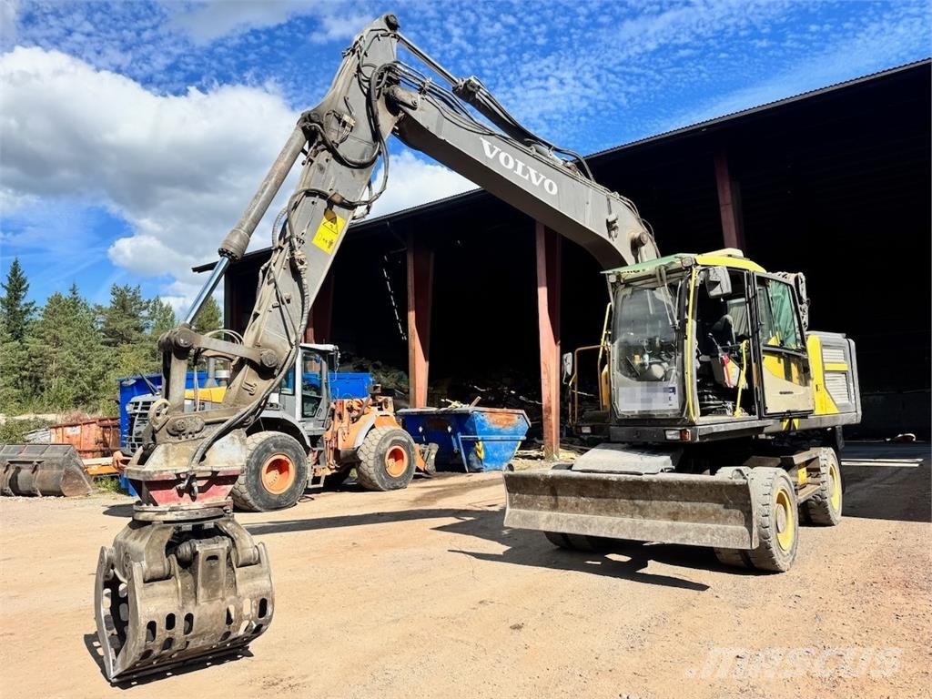 Volvo EW160E Wheeled Excavator w/ Elevating Cab and Grap Hjulgravere