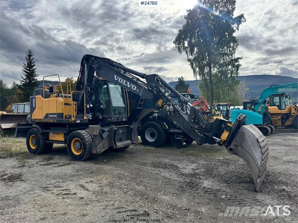 Volvo EW160E Wheeled Excavator with Rototilt and Grading Колёсные экскаваторы