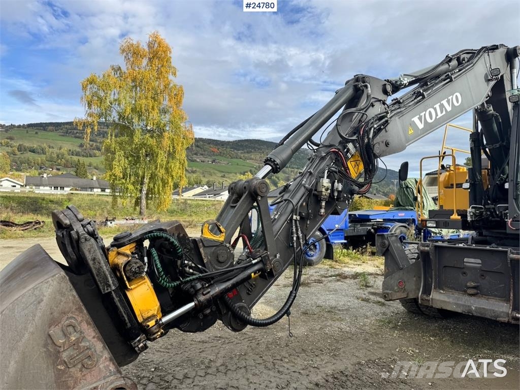 Volvo EW160E Wheeled Excavator with Rototilt and Grading Колёсные экскаваторы
