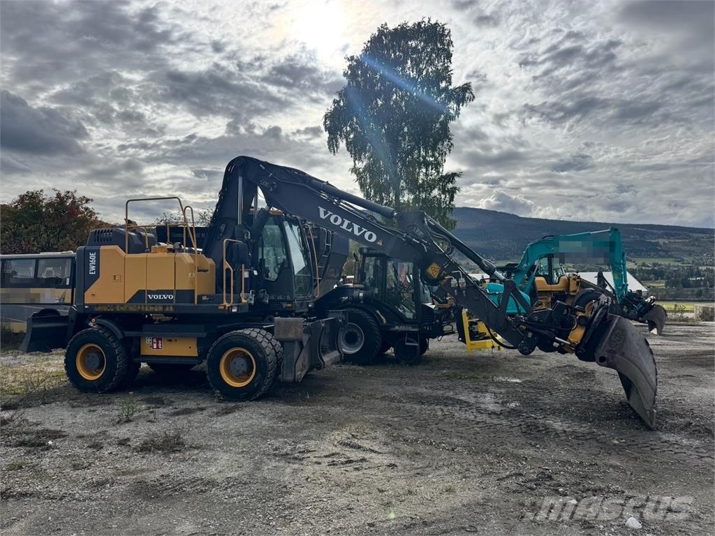 Volvo EW160E Wheeled Excavator with Rototilt and Grading Колёсные экскаваторы