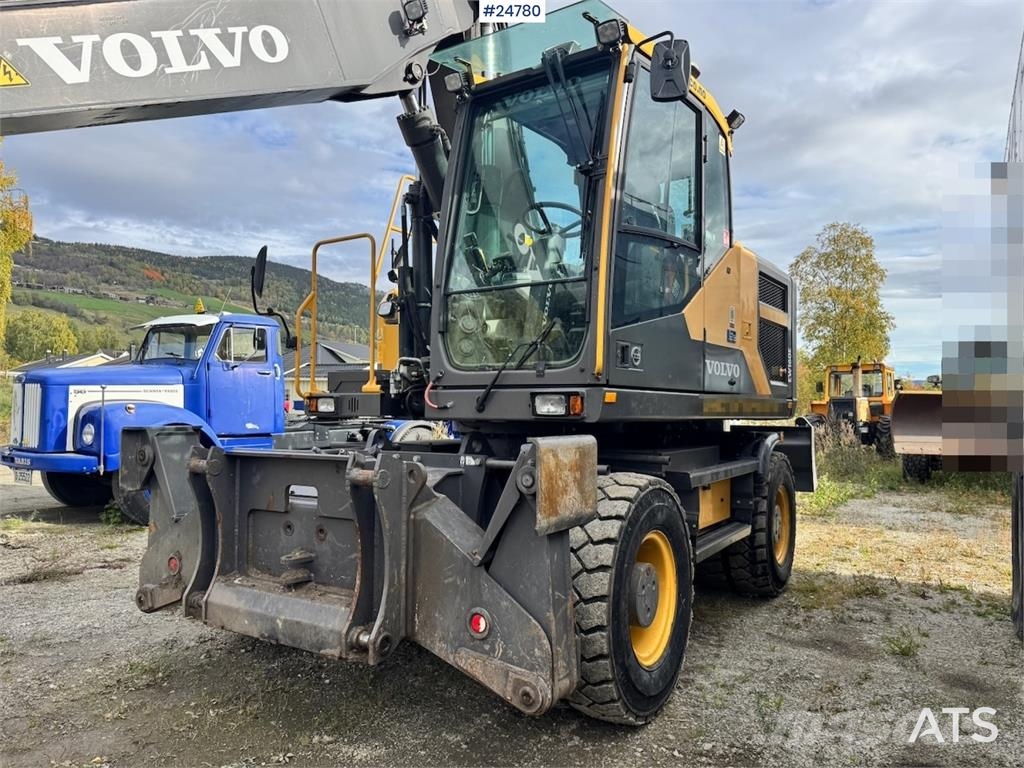 Volvo EW160E Wheeled Excavator with Rototilt and Grading Колёсные экскаваторы