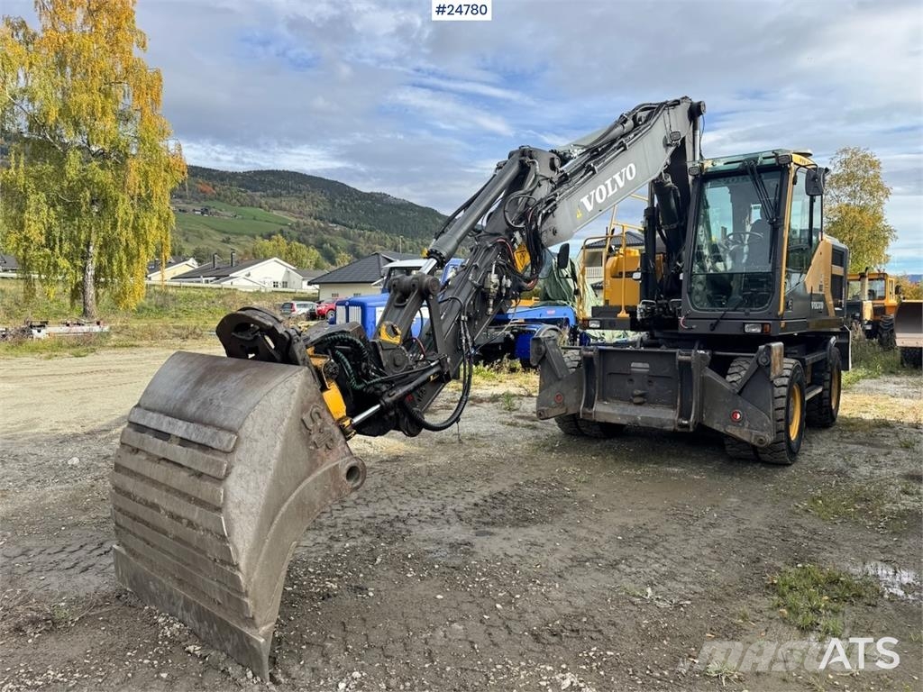 Volvo EW160E Wheeled Excavator with Rototilt and Grading Колёсные экскаваторы