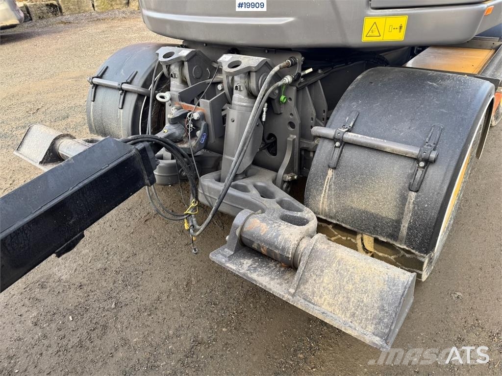 Volvo EWR130 Wheeled Excavator with Rototilt and 2 Bucke Beltegraver
