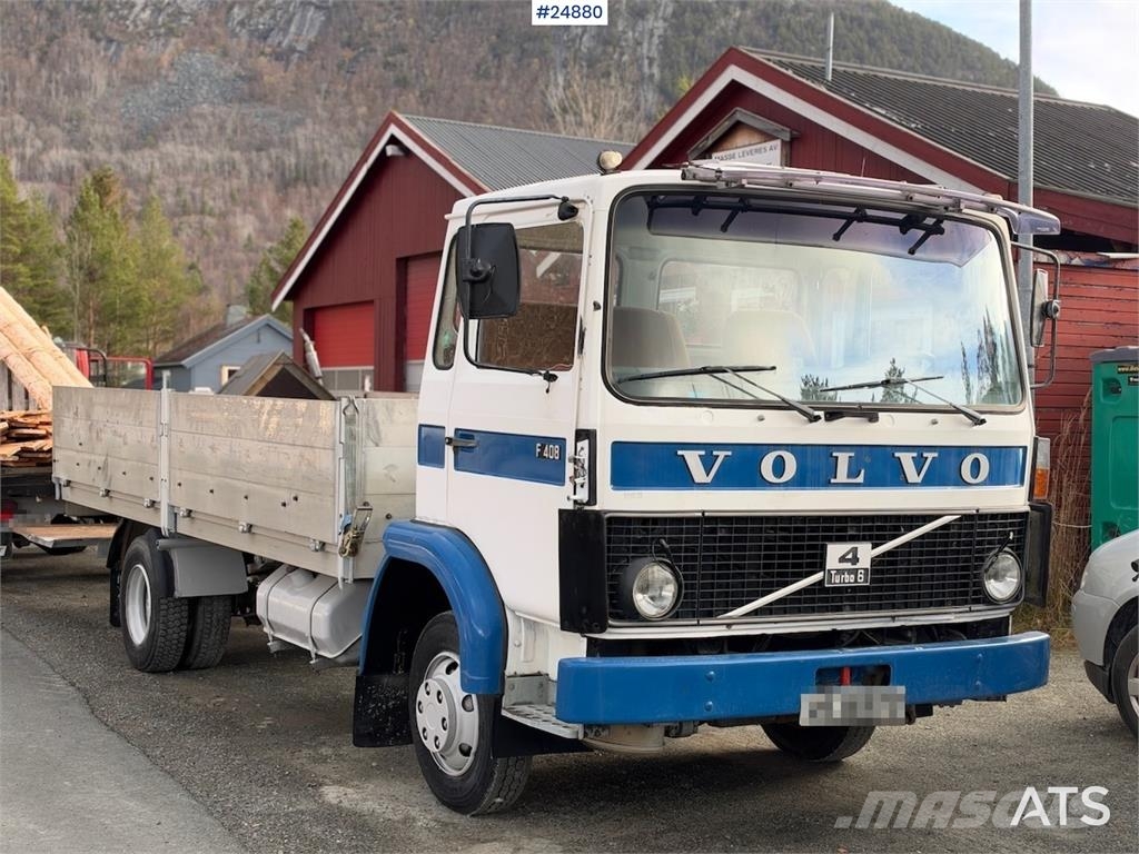 Volvo F408 4x2 Flatbed Truck with Tail Lift WATCH VIDEO 平板式/側卸式卡車