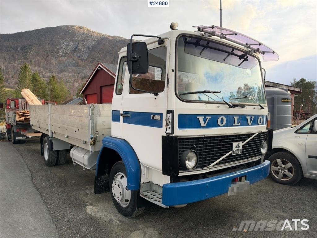 Volvo F408 4x2 Flatbed Truck with Tail Lift WATCH VIDEO 平板式/側卸式卡車
