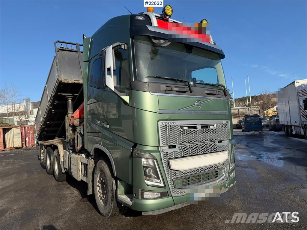 Volvo FH16 8x4 Tridem Crane Truck with 2014 26 t/m Palfi 起重機卡車