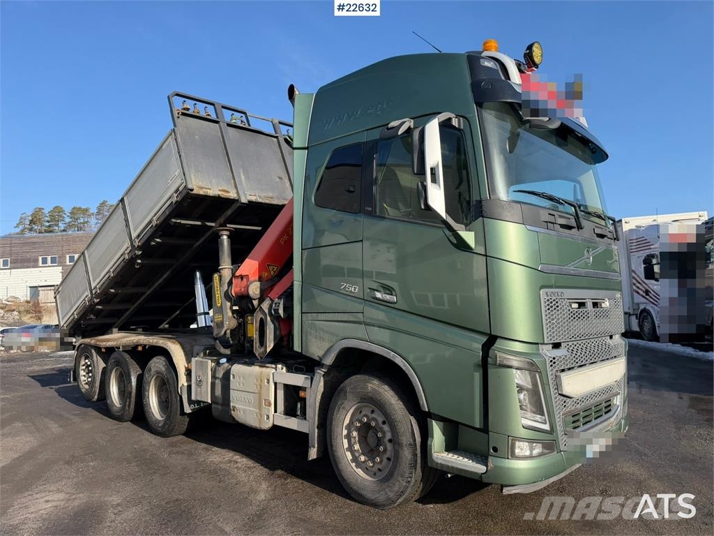 Volvo FH16 8x4 Tridem Crane Truck with 2014 26 t/m Palfi 起重機卡車