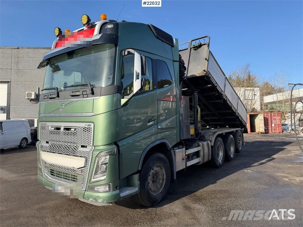 Volvo FH16 8x4 Tridem Crane Truck with 2014 26 t/m Palfi 起重機卡車