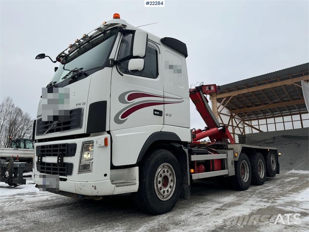 Volvo FH16 tridem hook loader with Joab hook with articu Camiones elevadores de gancho