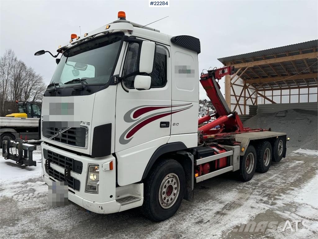 Volvo FH16 tridem hook loader with Joab hook with articu Camiones elevadores de gancho