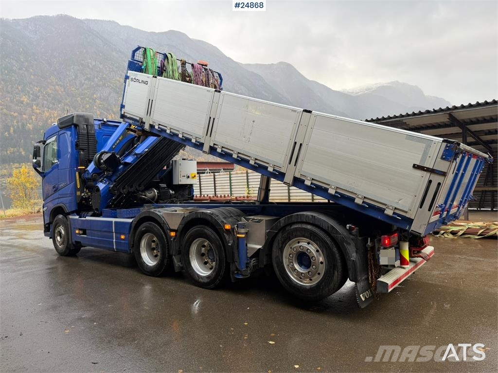 Volvo FH540 8x4 Tridem Crane Truck with Palfinger 37 tm Автокранове