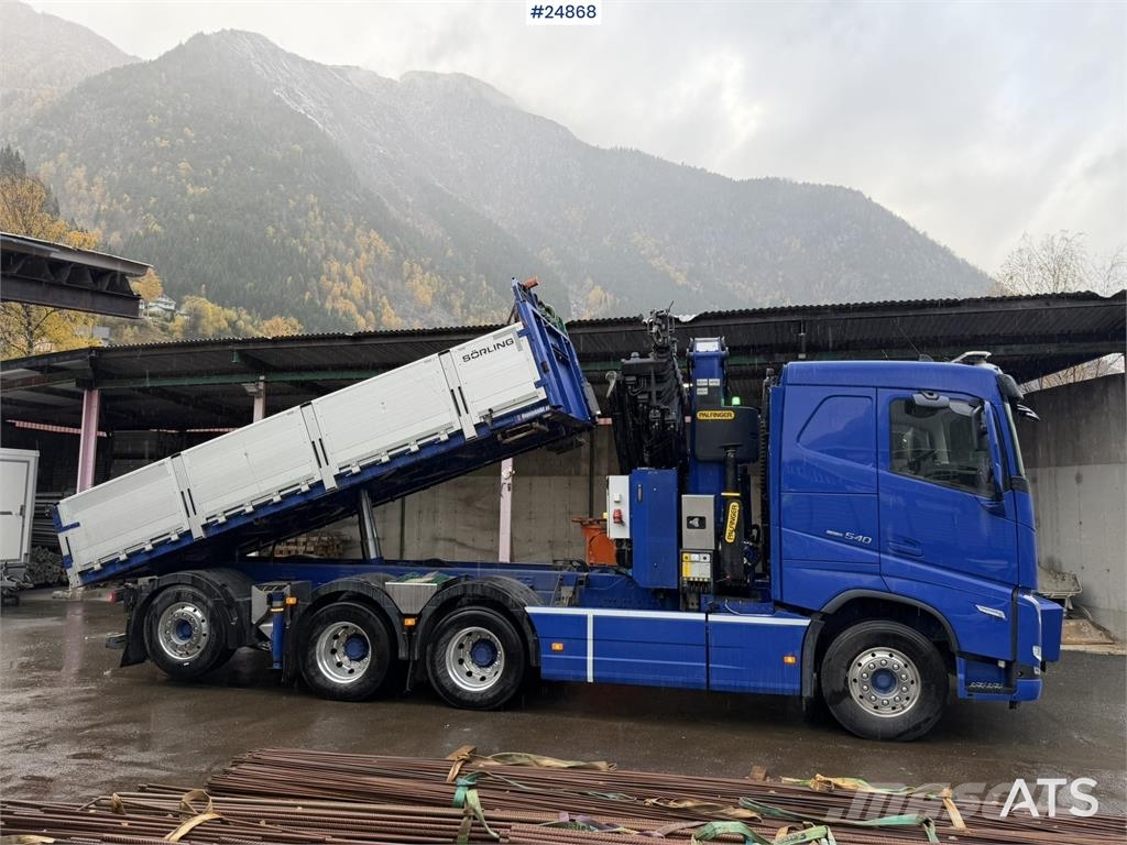 Volvo FH540 8x4 Tridem Crane Truck with Palfinger 37 tm Автокранове