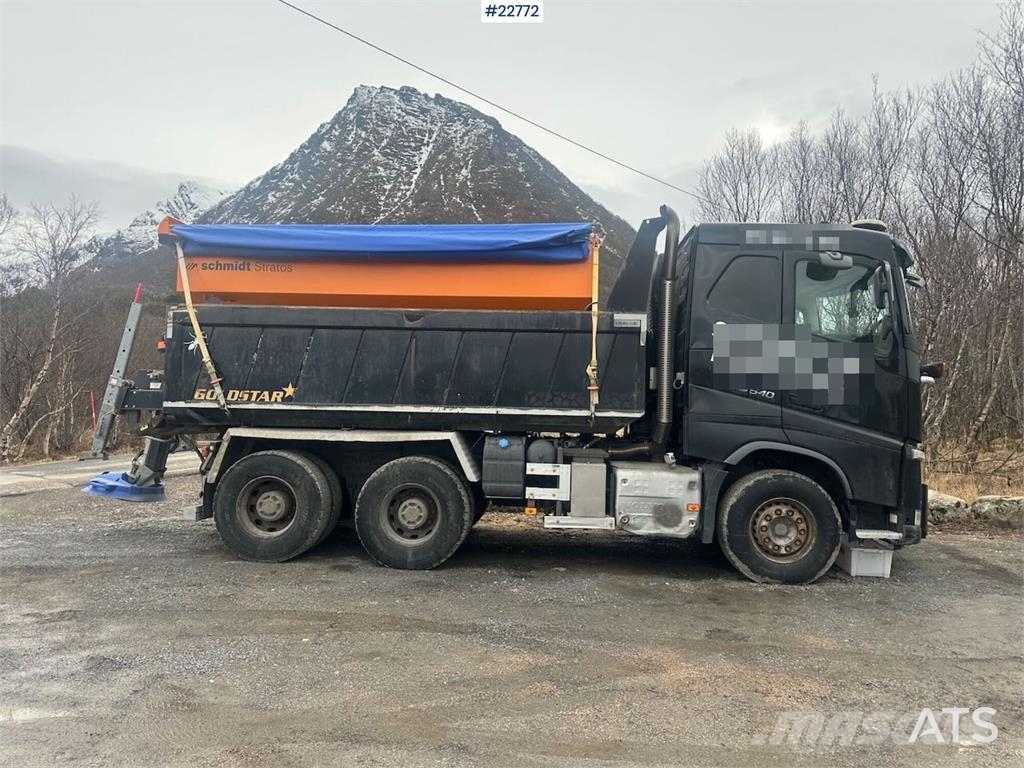 Volvo FH540 plow rigged 6x4 tipper truck w/ planer blade Tipper trucks