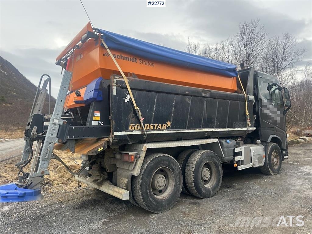 Volvo FH540 plow rigged 6x4 tipper truck w/ planer blade Tipper trucks