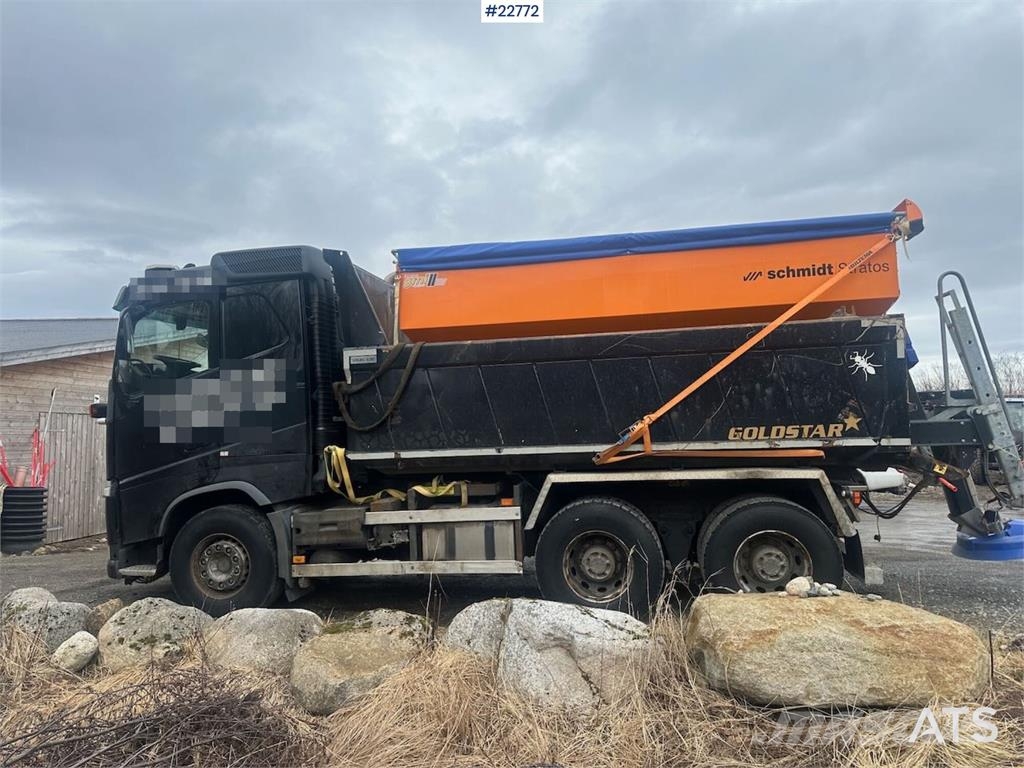 Volvo FH540 plow rigged 6x4 tipper truck w/ planer blade Tipper trucks