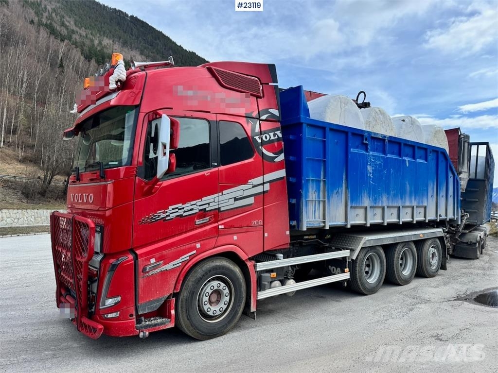 Volvo FH700 Tridem hooklift truck – crane hydraulics – 3 工程吊钩车